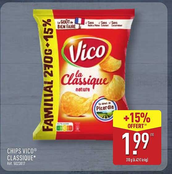 CHIPS VICO® CLASSIQUE*