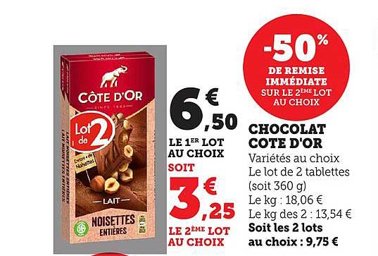 CHOCOLAT CÔTE D'OR