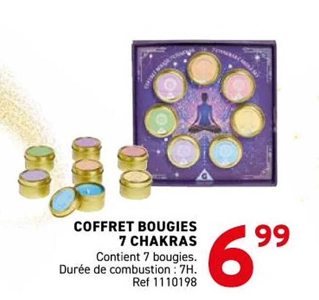 COFFRET BOUGIES 7 CHAKRAS