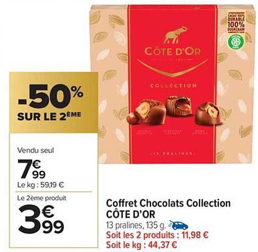 Coffret Chocolats Collection CÔTE D'OR