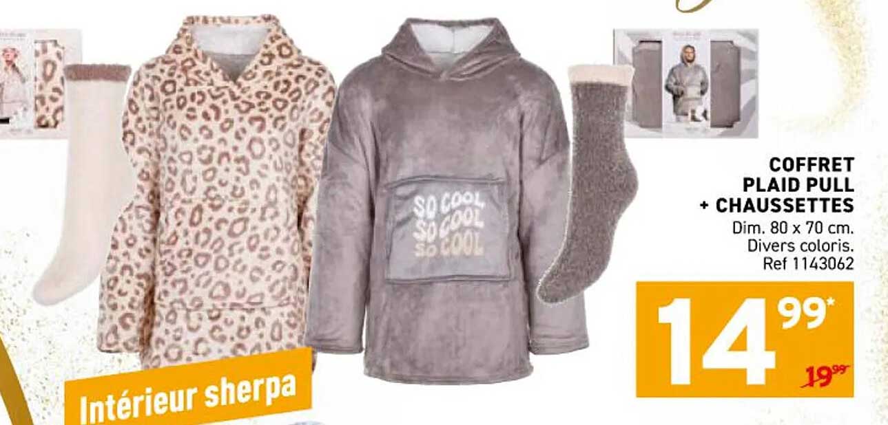 COFFRET PLAID PULL + CHAUSSETTES