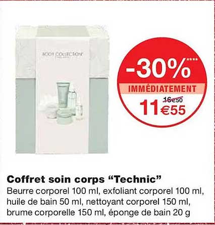 Coffret soin corps “Technic”