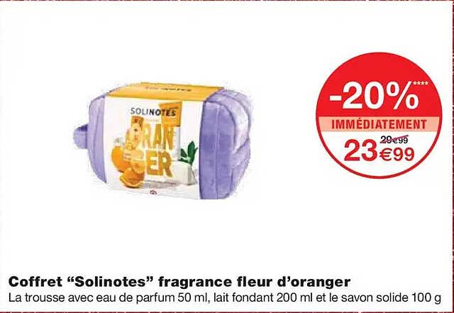 Coffret “Solinotes” fragrance fleur d’oranger