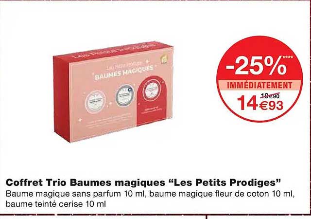Coffret Trio Baumes magiques “Les Petits Prodiges”