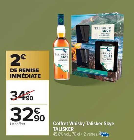 Coffret Whisky Talisker Skye