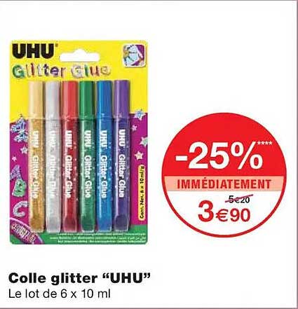 Colle glitter “UHU”