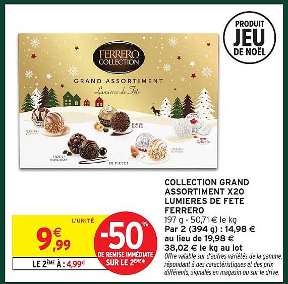 COLLECTION GRAND ASSORTIMENT X20 LUMIÈRES DE FÊTE FERRERO