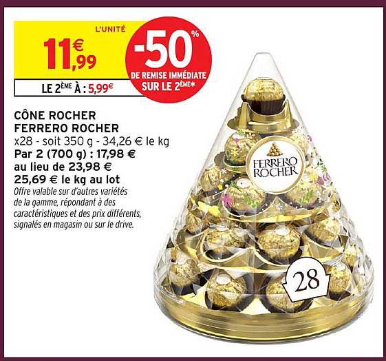 CÔNE ROCHER FERRERO ROCHER