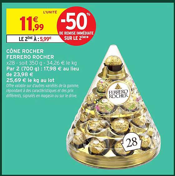 CÔNE ROCHER FERRERO ROCHER