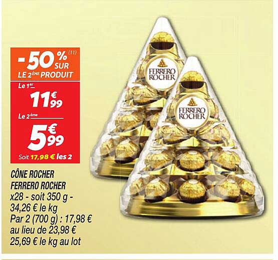 CÔNE ROCHER FERRERO ROCHER x28