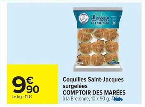 Coquilles Saint-Jacques surgelées