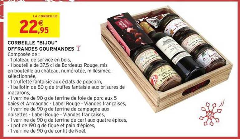 CORBEILLE "BIJOU" OFFRANDES GOURMANDES