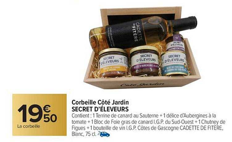 Corbeille Côté Jardin SECRET D'ÉLEVEURS