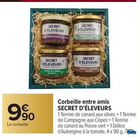 Corbeille entre amis SECRET D’ÉLEVEURS