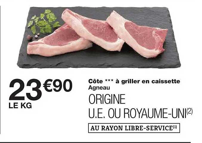 Côte *** à griller en caisseette