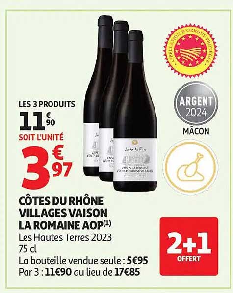 CÔTES DU RHÔNE VILLAGES VAISON LA ROMAINE AOP
