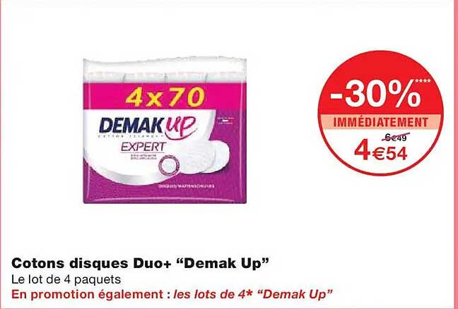 Cotons disques Duo+ “Demak Up”