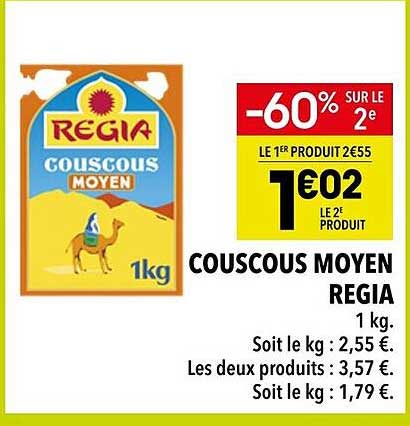 Couscous Moyen Regia