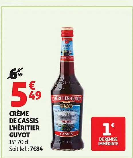 CRÈME DE CASSIS L'HÉRITIER GUYOT