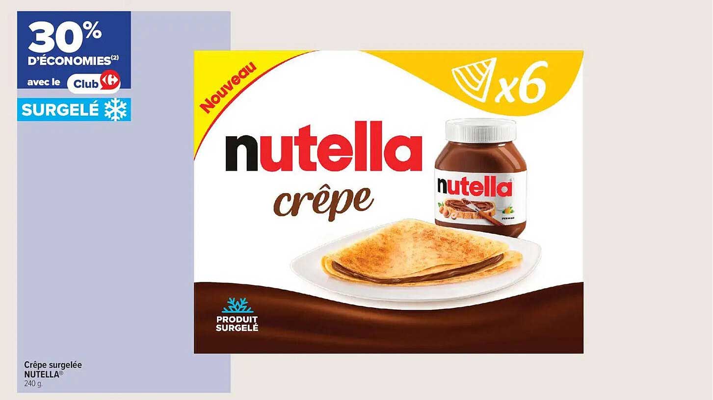 Crêpe surgelée NUTELLA® 240 g