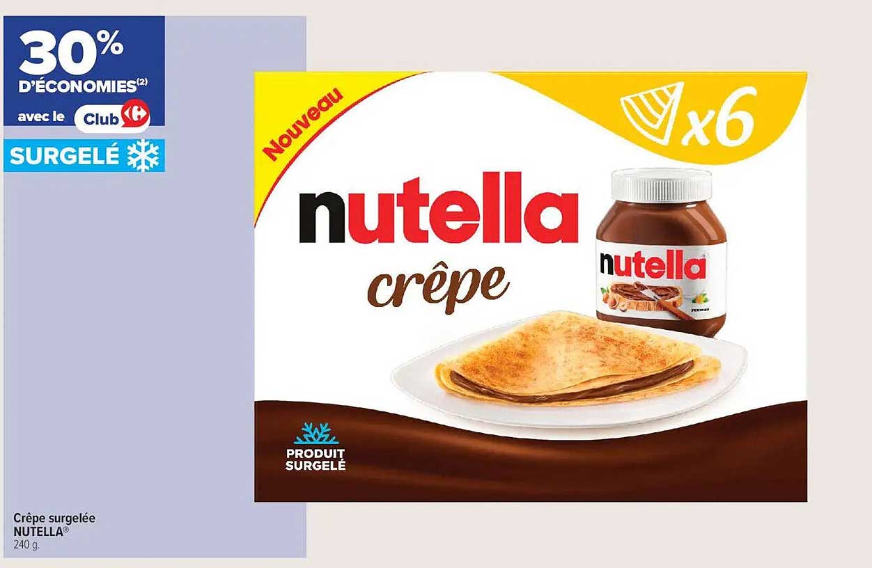 Crêpe surgelée NUTELLA®