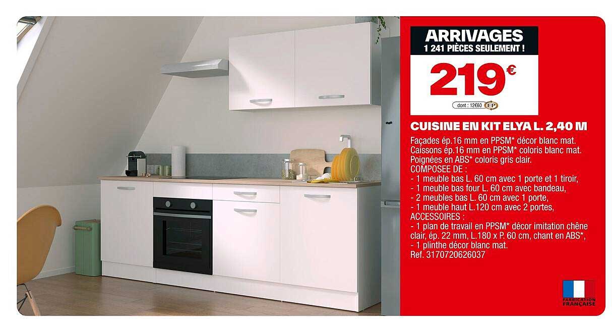 CUISINE EN KIT ELYA L. 2,40 M