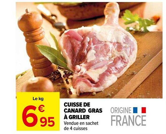 CUISSE DE CANARD GRAS À GRILLER