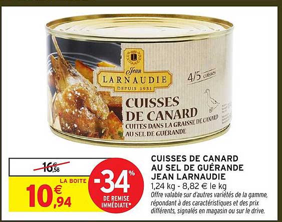 CUISSES DE CANARD AU SEL DE GUÉRANDE JEAN LARNAUDIE