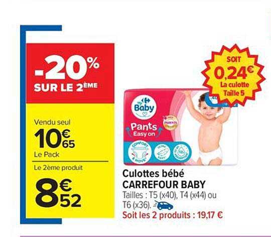 Culottes bébé CARREFOUR BABY