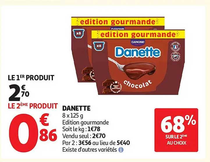 Danette chocolat édition gourmande
