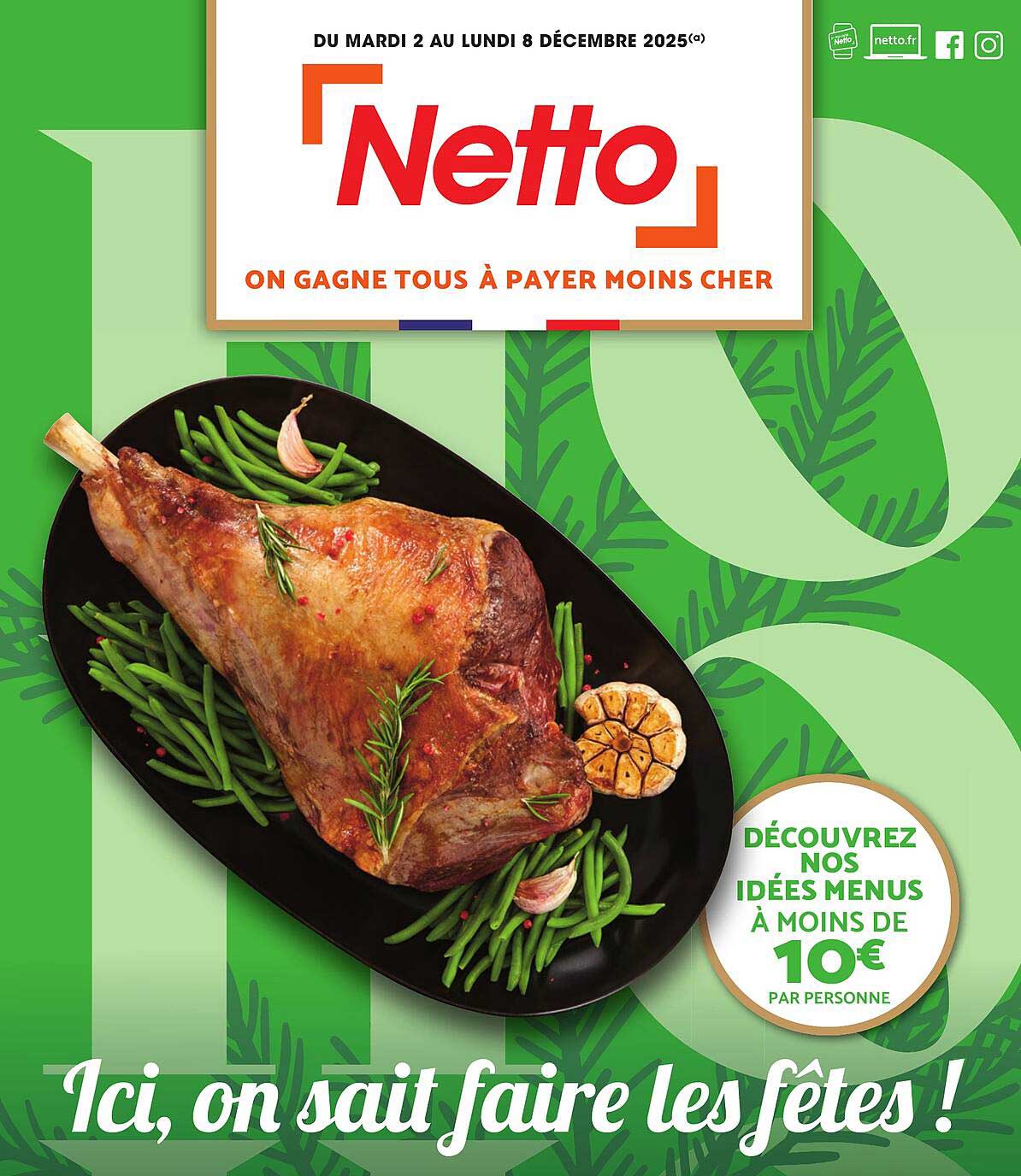 Découvrez nos idées menus à moins de 10€ par personne !