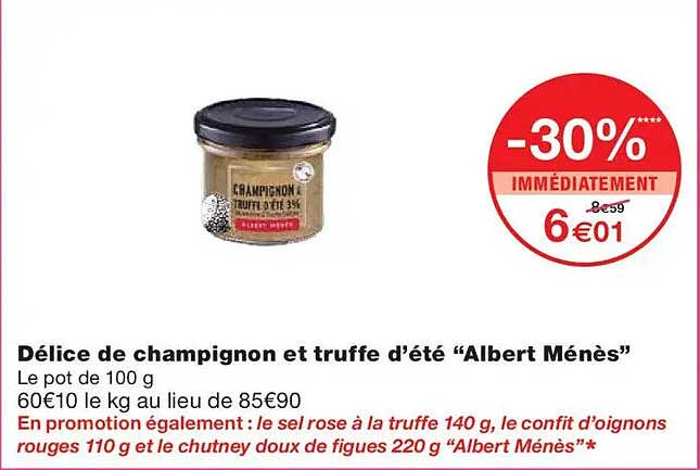 Délice de champignon et truffe d’été “Albert Mênès”