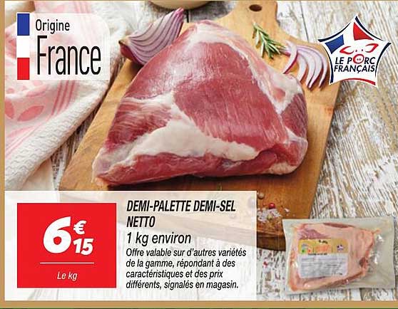 DEMI-PALETTE DEMI-SEL NETTO