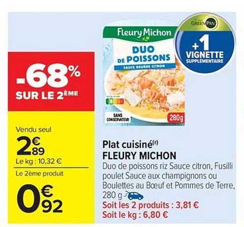 Duo de Poissons Sauce Beurre Citron