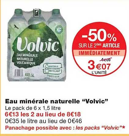 Eau minérale naturelle “Volvic”