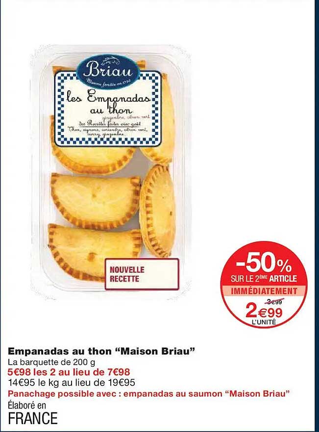 Empanadas au thon "Maison Briau"