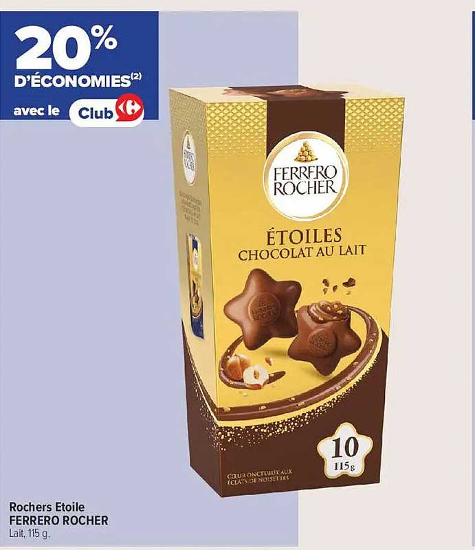 ÉTOILES CHOCOLAT AU LAIT