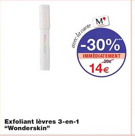 Exfoliant lèvres 3-en-1 "Wonderskin"