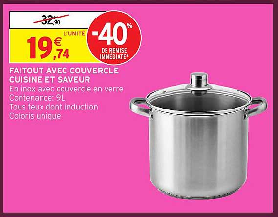 FAITOUT AVEC COUVERCLE CUISINE ET SAVEUR
