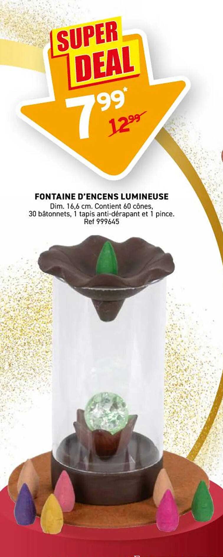 FONTaine d'encens lumineuse