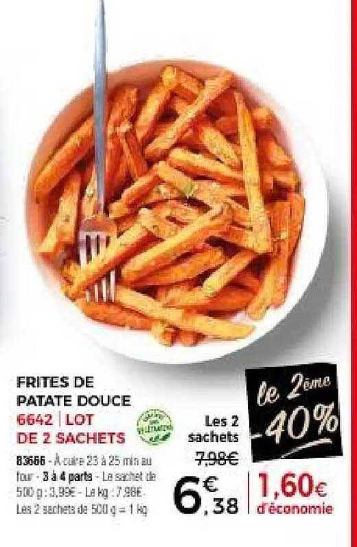 FRITES DE PATATE DOUCE 6642 | LOT DE 2 SACHETS