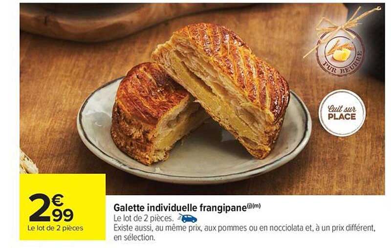 Galette individuelle frangipane