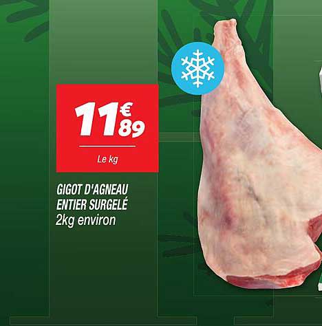 GIGOT D'AGNEAU ENTIERSURGÉ