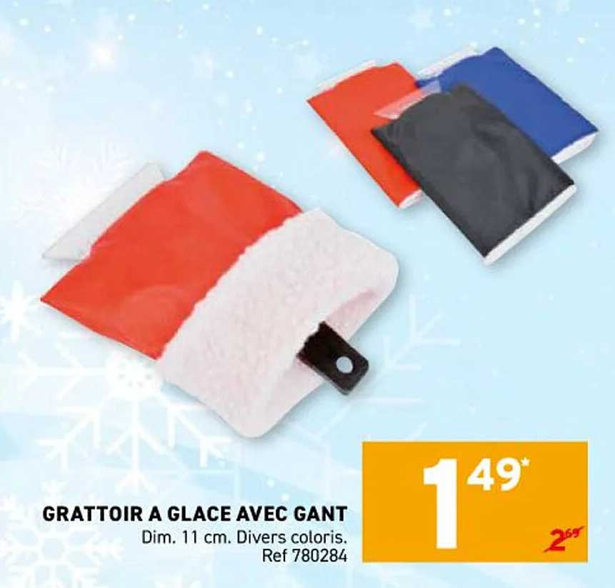 GRATTOIR A GLACE AVEC GANT