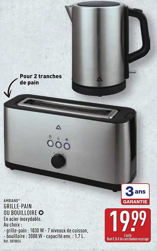 GRILLE-PAIN OU BOUILLOIRE