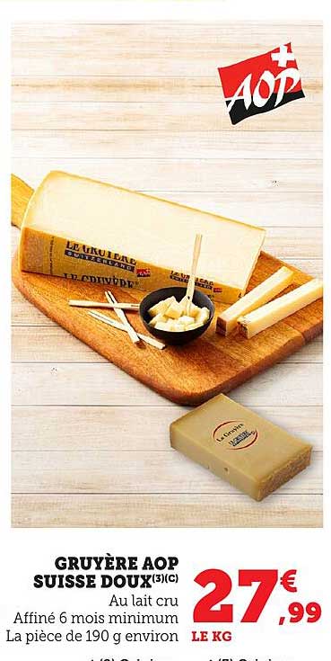 GRUYÈRE AOP SUISSE DOUX(3)(C)
