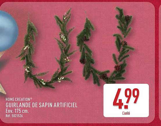 GUIRLANDE DE SAPIN ARTIFICIEL
