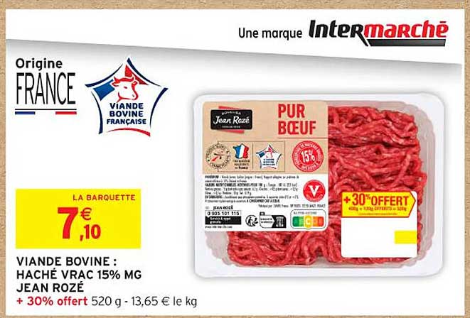 HACHÉ VRAC 15% MG JEAN ROZÉ