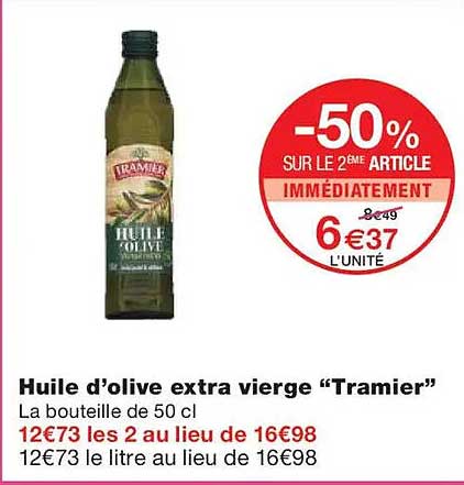Huile d'olive extra vierge “Tramier”