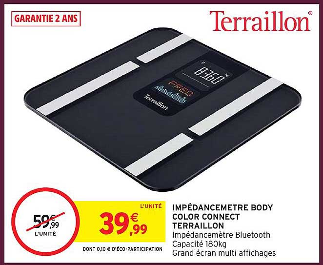 IMPÉDANCEMETRE BODY COLOR CONNECT TERRAILLON